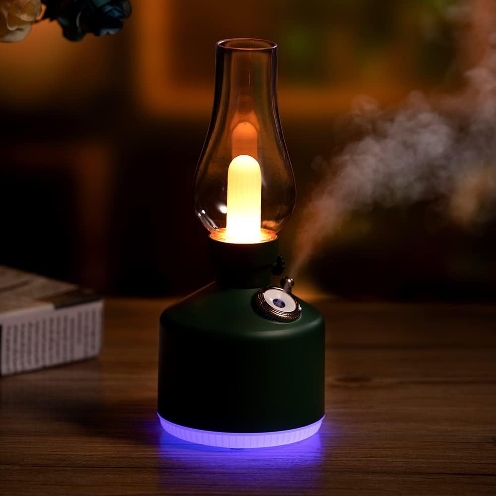 Retro humidification time light bedroom USB night light