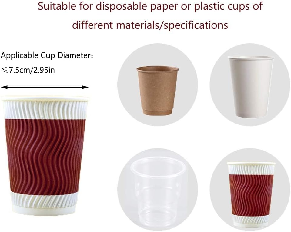 Wall Mounted One Button Water Cup Dispenser Dustproof Holder