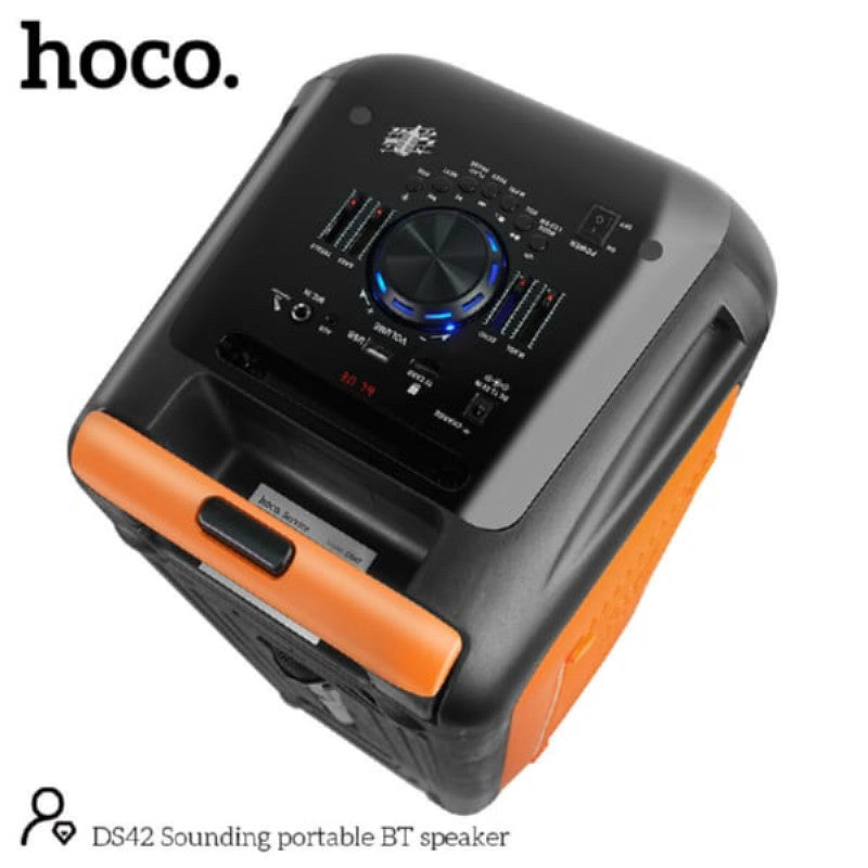 مكبر صوت HOCO DS42 Plus محمول بتقنية البلوتوث مع ميكروفون لاسلكي