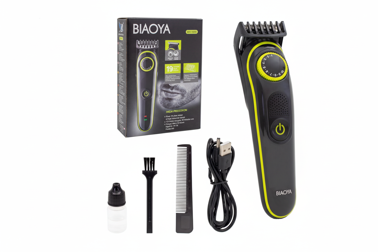 BIAOYA Hair-Face-Body Clipper and Shaver Black