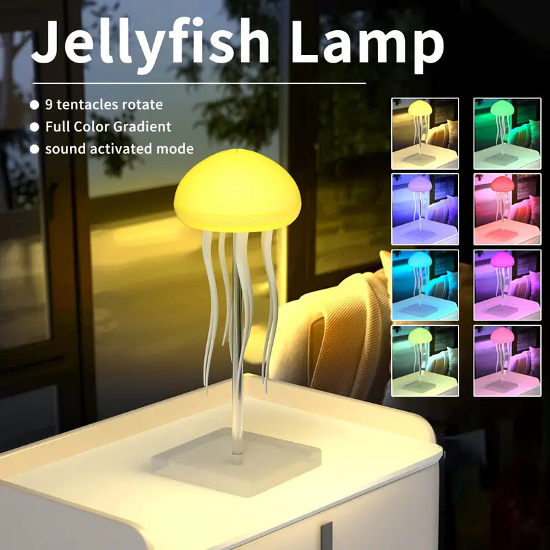 Rechargeable LED Jellyfish Night Light
