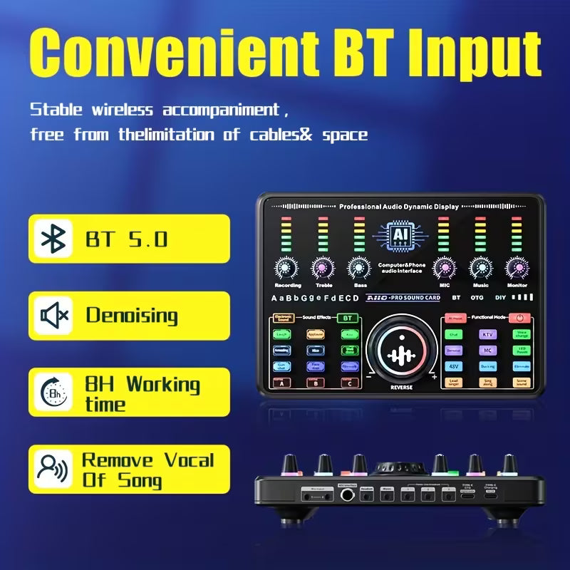 Ai10 SOUND CARD WITH F22 MIC Studio Kit