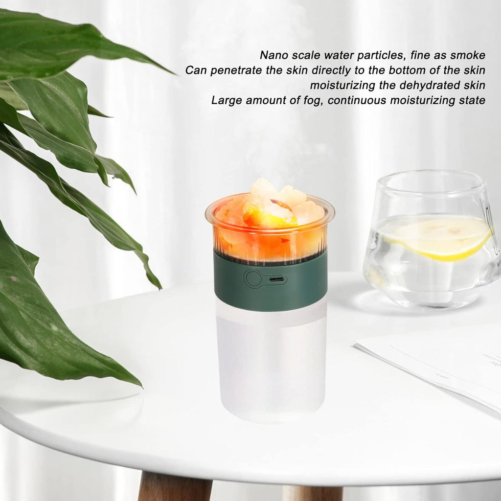 Rock Humidifier Fine Mist Colorful LED Lights Plug and Play Diffuser for Bedroom 250ml 5V 1A