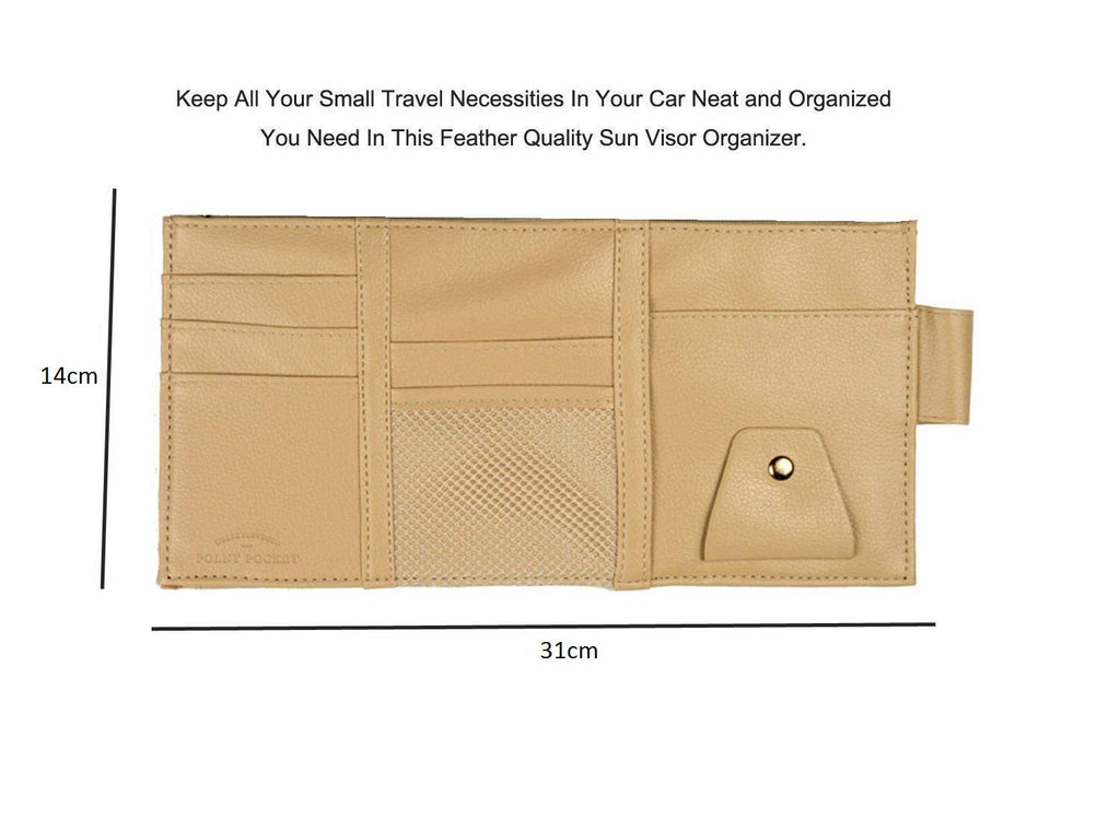Car Visor Multi-Functional Card Holder Storage Pouch Bag