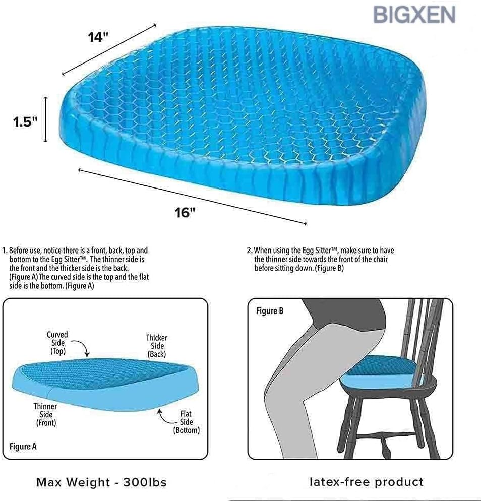 Breathable Gel Cushion Chair Pads
