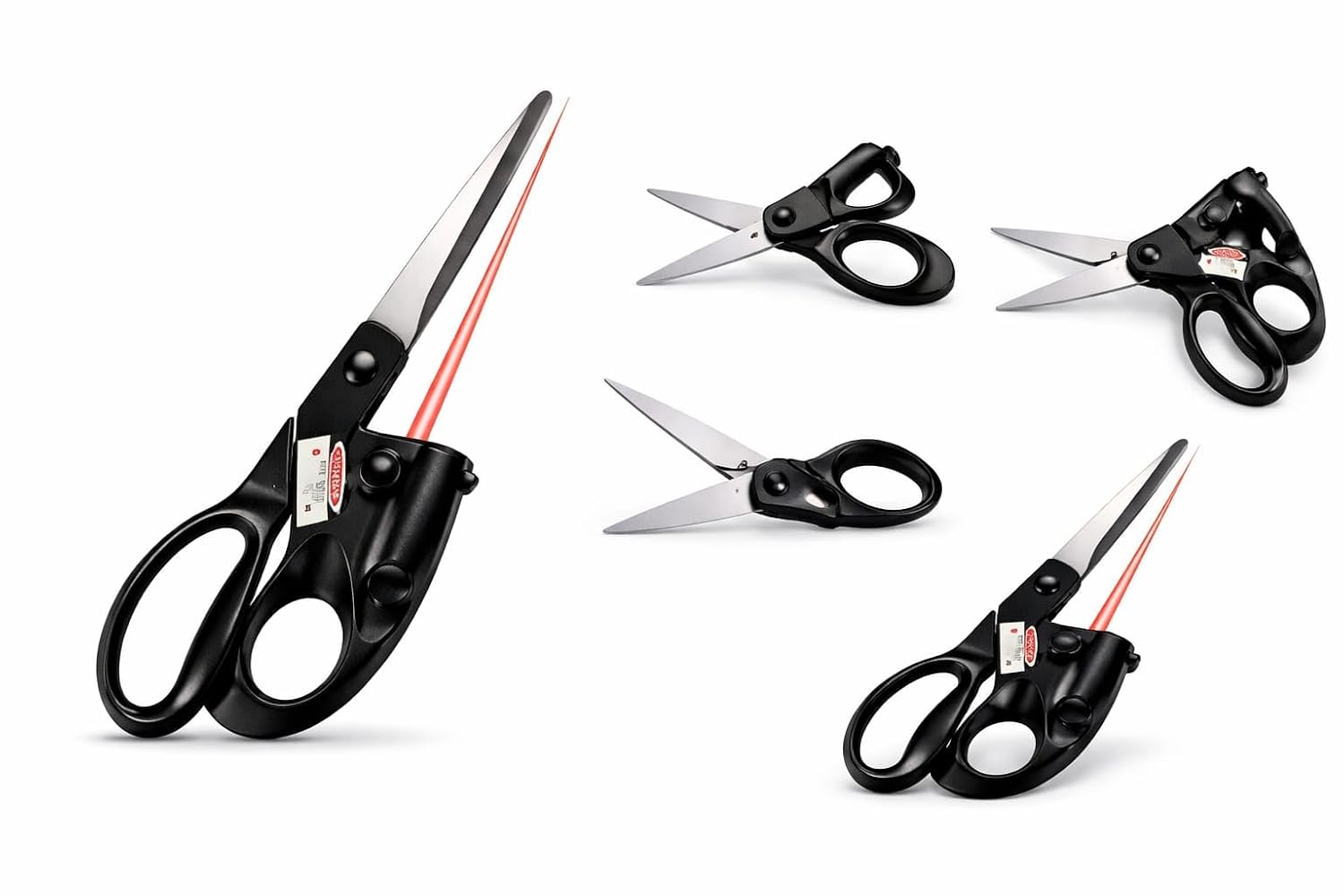Stainless Steel Blades Laser Guided Scissors for Fabric and Paper Cutting