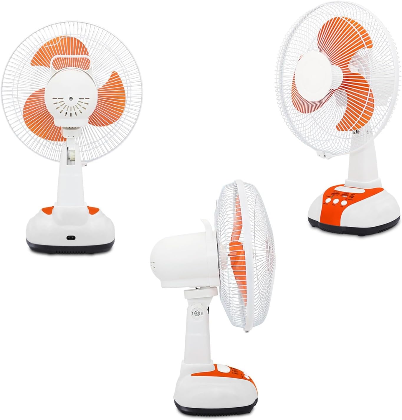 Portable Rechargeable Solar Powered Fan with LED Lights Big size