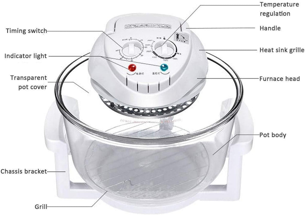 smart smokeless 12 Liters electric fryer  1300W
