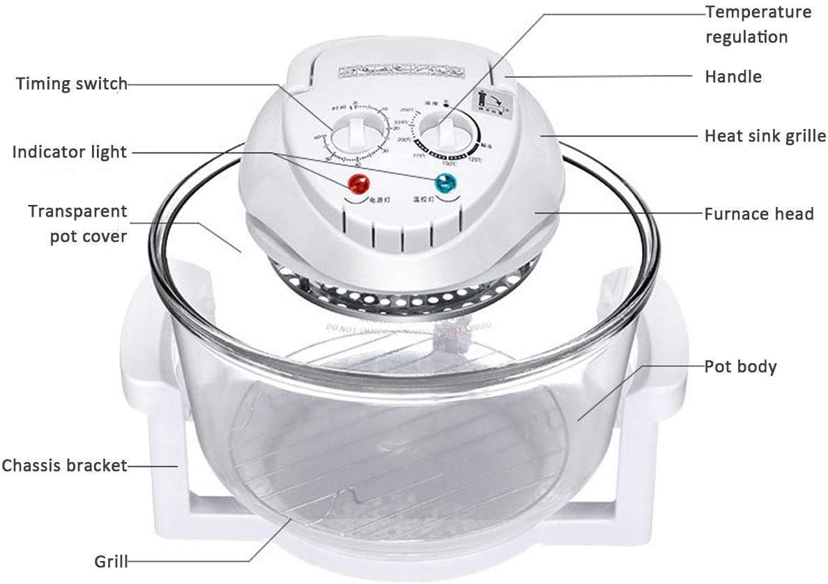 smart smokeless 12 Liters electric fryer  1300W