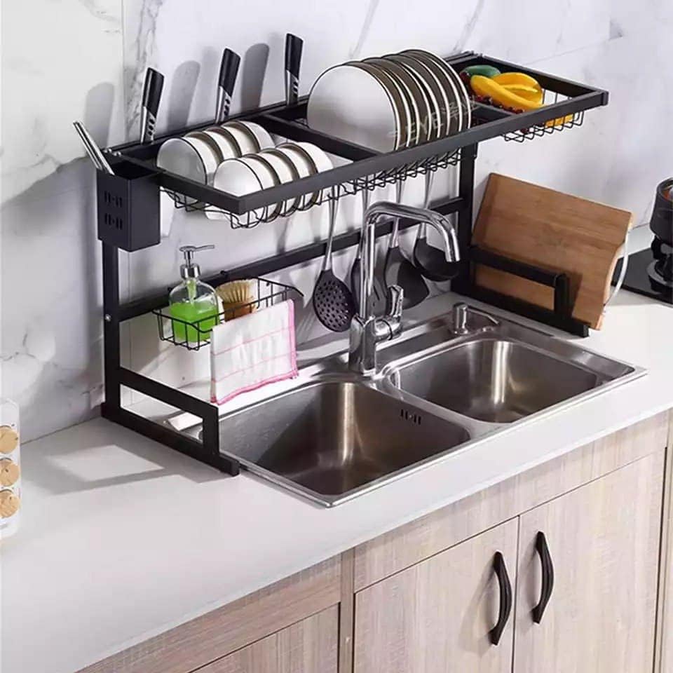 Metal Over-Sink Dish Drying Rack