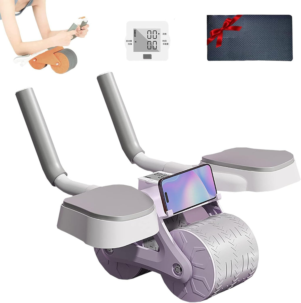 عجلة تمارين البطن مع دعم الكوع