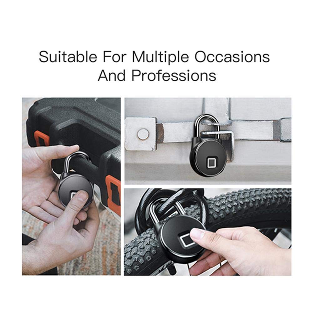 Waterproof Fingerprint Padlock Bluetooth Lock USB Rechargeable