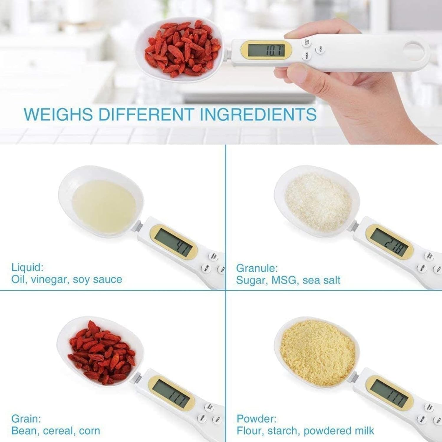 Digital Electronic Kitchen Spoon Scale