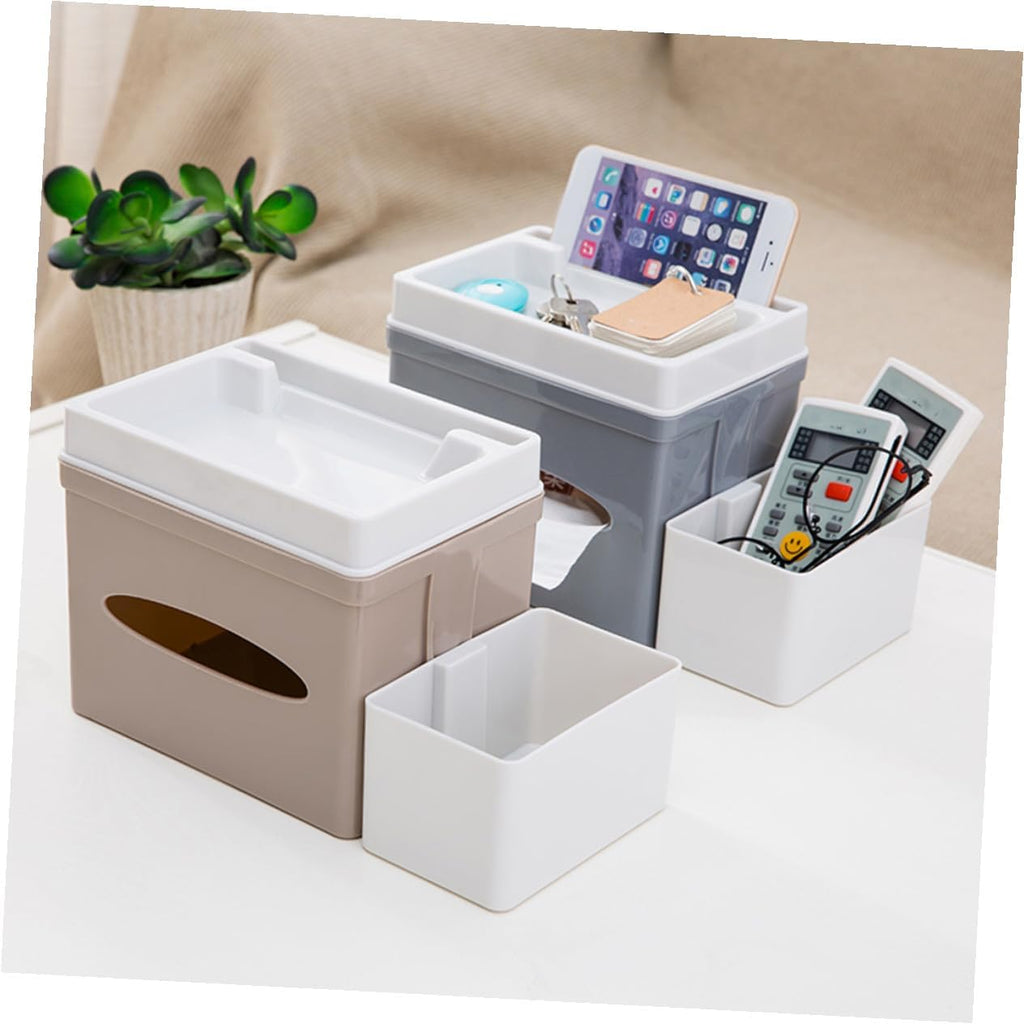 Napkin Storage Organizer Large Tissue Box Desktop Holder For Home Office