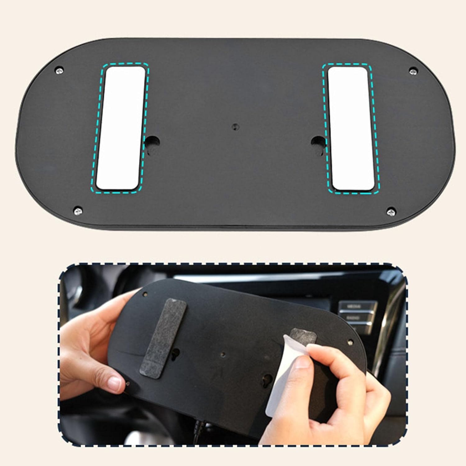 Car Dual Head Car Cooling | Portable Truck Air Fan, Battery Powered Car Cooling Air Fan