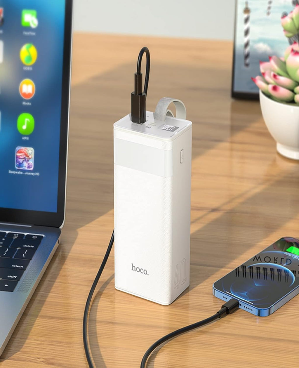 HOCO J86 40000mah Power Bank Fast Charge 22.5W with LED Display