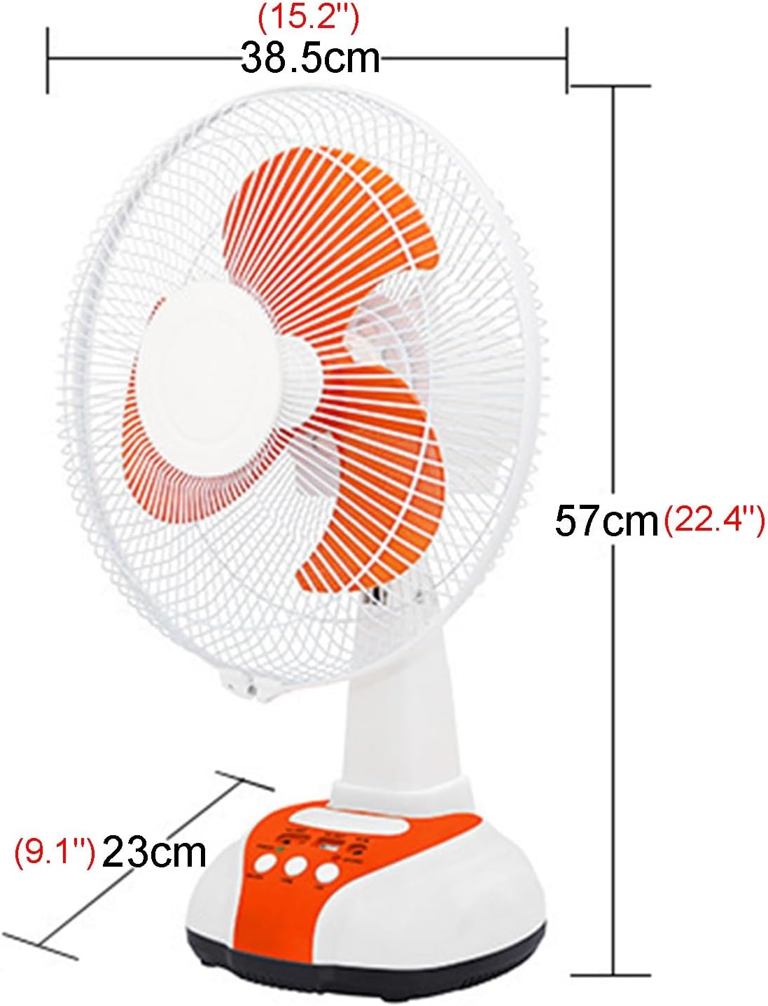 Portable Rechargeable Solar Powered Fan with LED Lights Big size