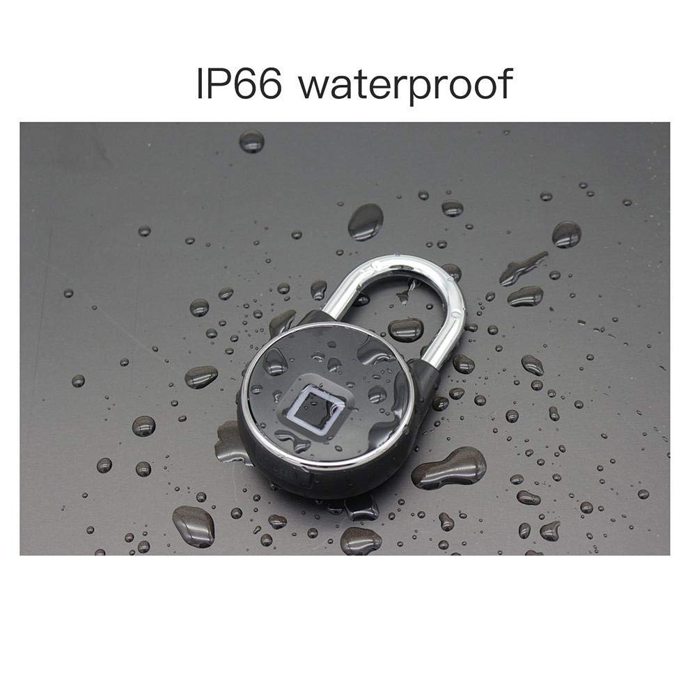 Waterproof Fingerprint Padlock Bluetooth Lock USB Rechargeable