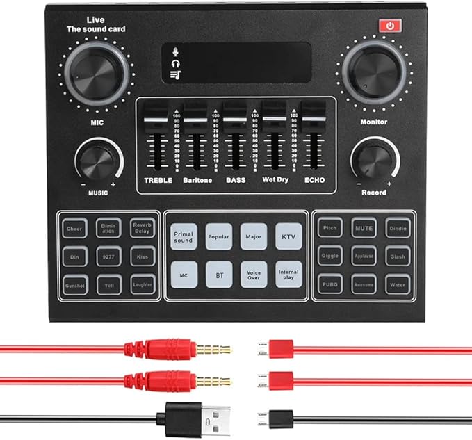 بطاقة صوت البث المباشر لبودكاست V9