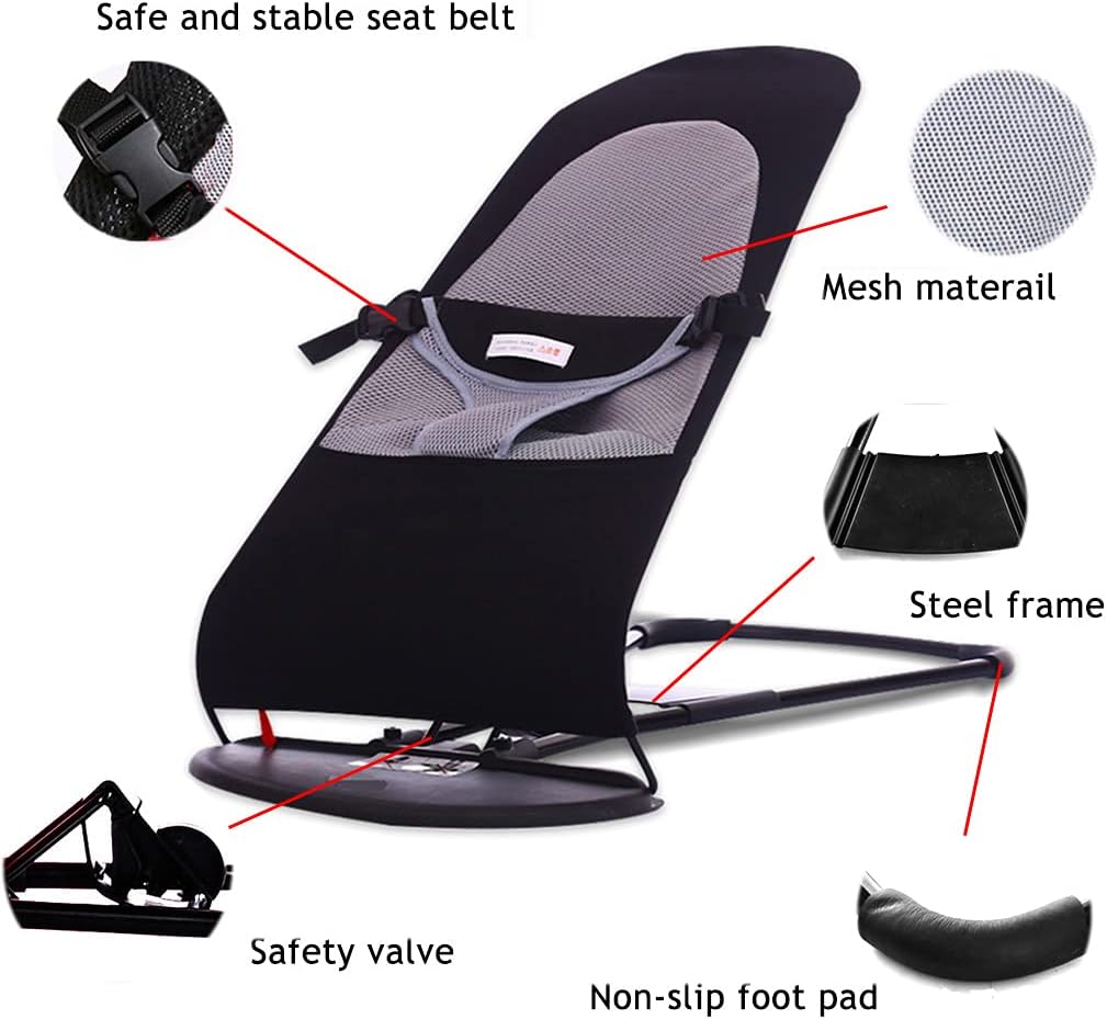 كرسي هزاز للأطفال من الفولاذ المقاوم للصدأ 