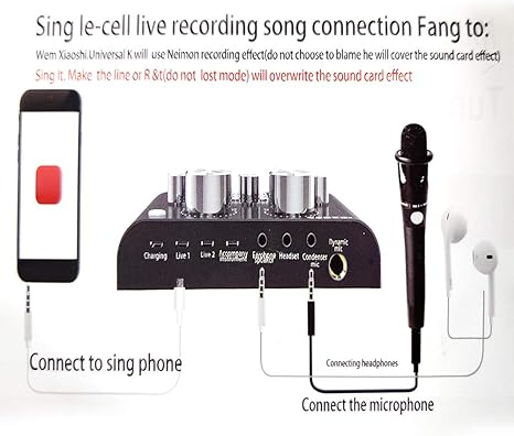 بطاقة صوتية V8 Live مع سماعة أذن مجانية