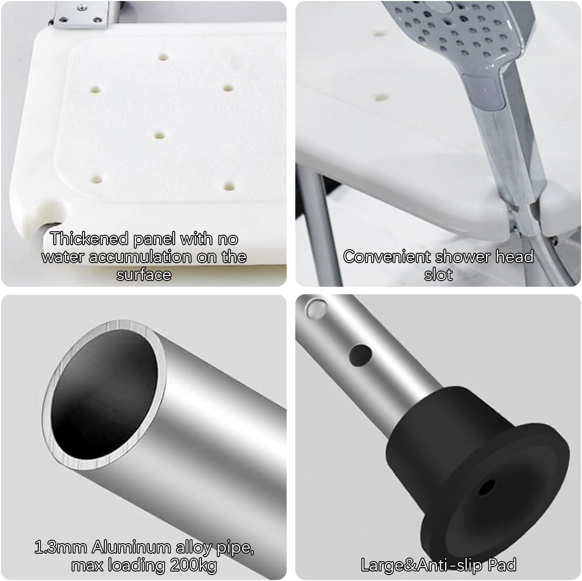 Shower Folding Seat for Wall Mounting, Shower Folding Seat