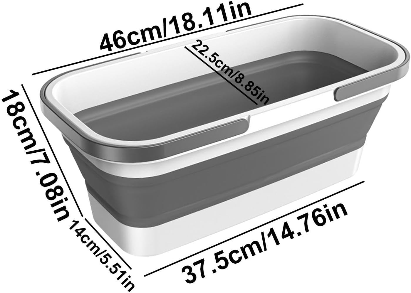 Bucket - Cleaning Bucket, Mop Bucket - Washing Up Bowl, Bucket with Handles,