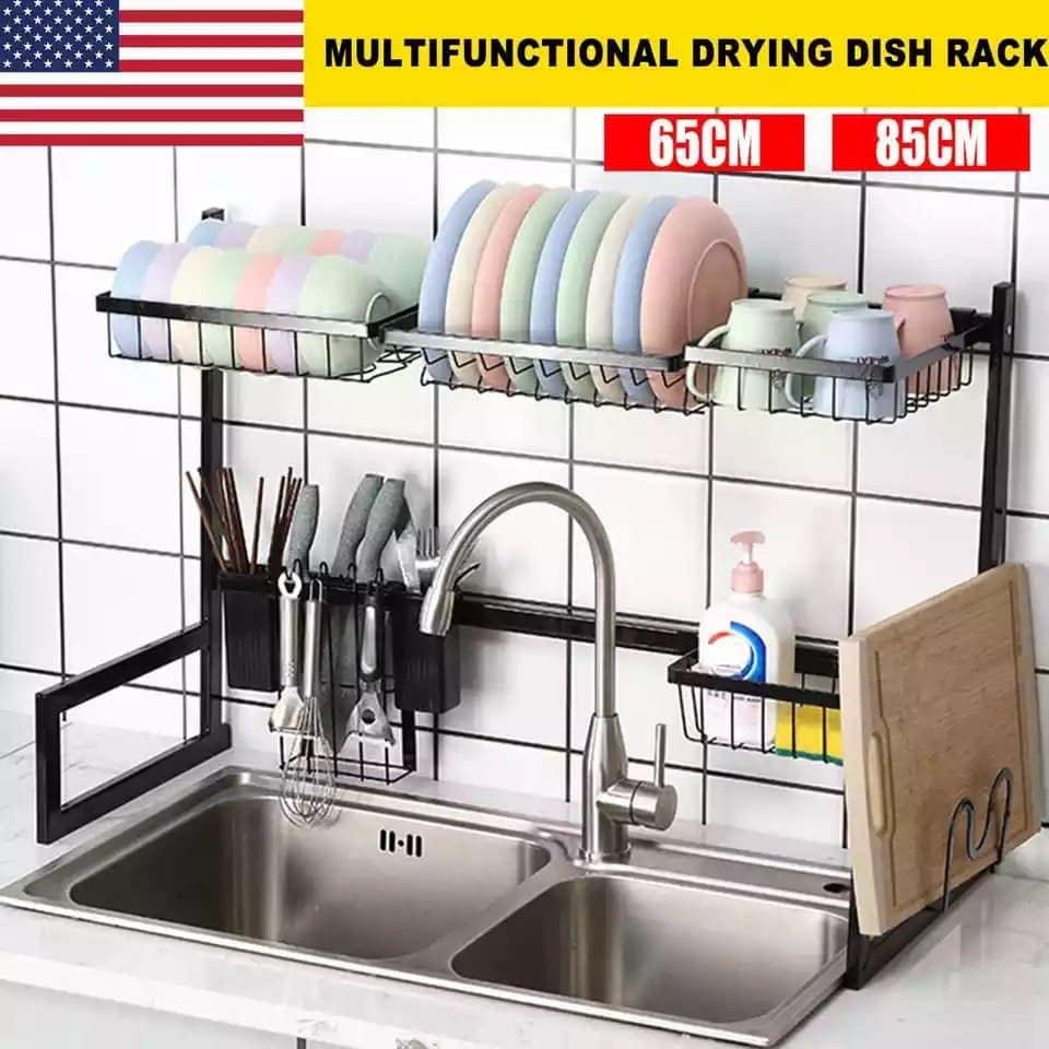 Metal Over-Sink Dish Drying Rack