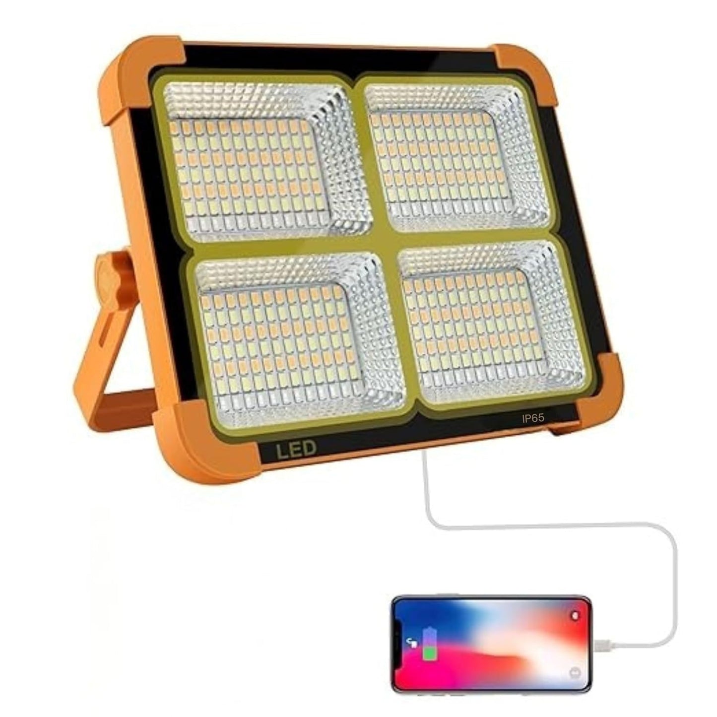 Solar Portable LED Emergency Light Outdoor Waterproof Camping Rechargeable Multifunctional Flood Light