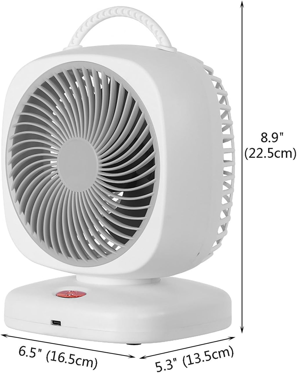 Rechargeable Small Table Fan with 5 Speeds