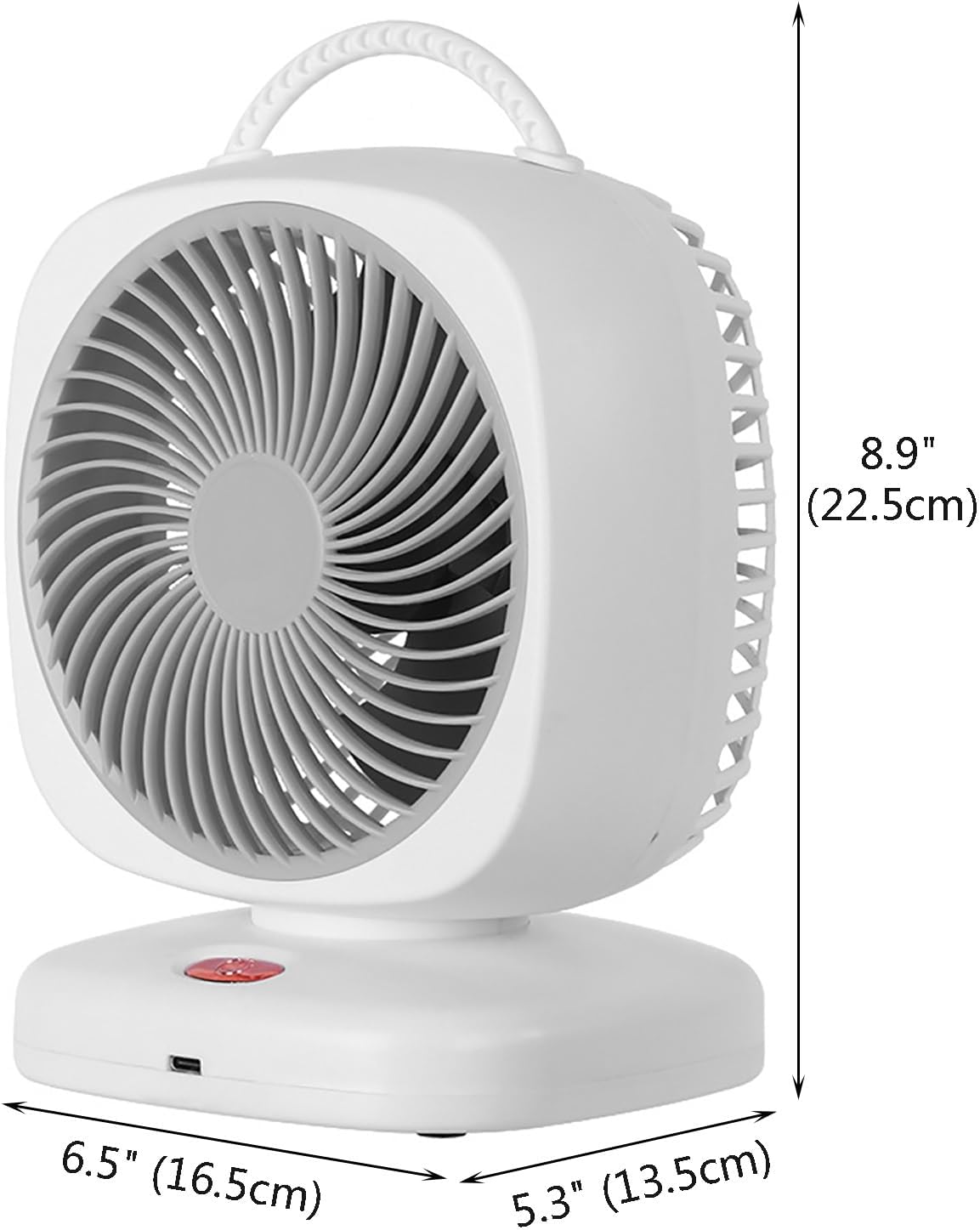 Rechargeable Small Table Fan with 5 Speeds