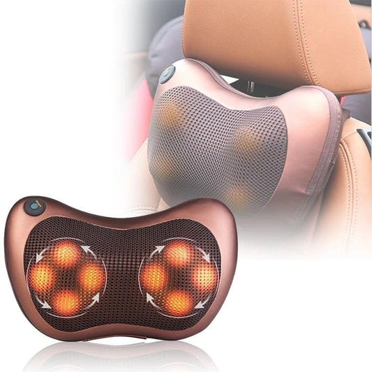 CAR & HOME PILLOW WITH 8 HEAD FOR NECK, BACK AND FOOT MASSAGE PILLOW ELECTRIC