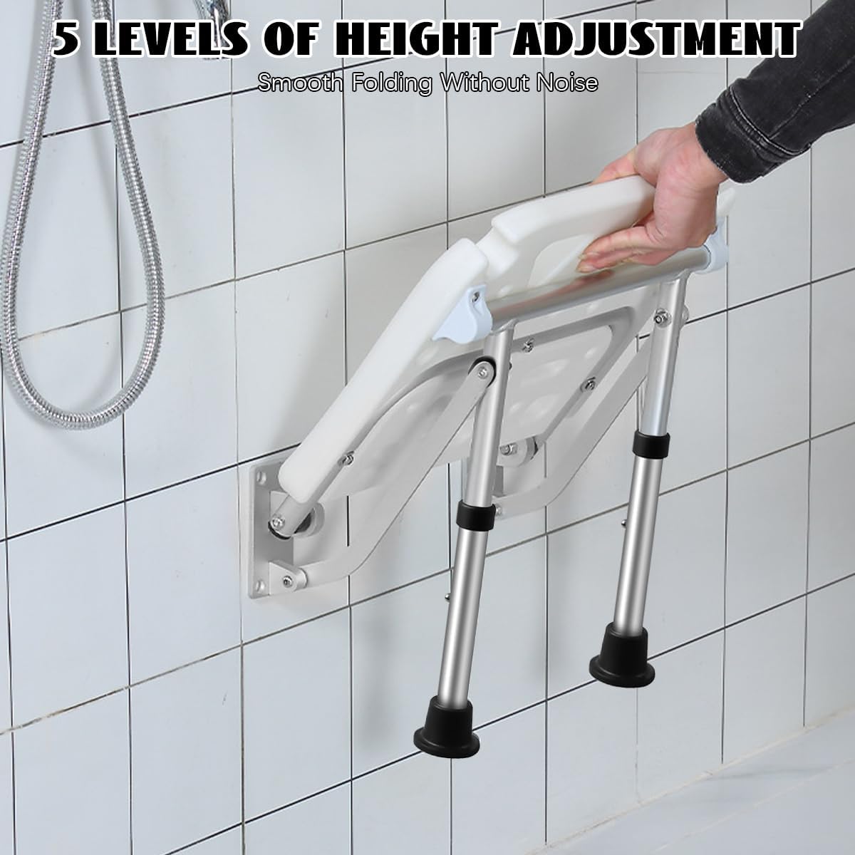 Shower Folding Seat for Wall Mounting, Shower Folding Seat