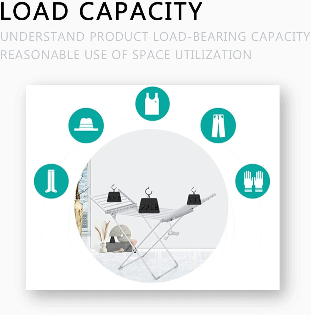 Electric Clothes Airer Dryer Rack heated drying rack for clothes