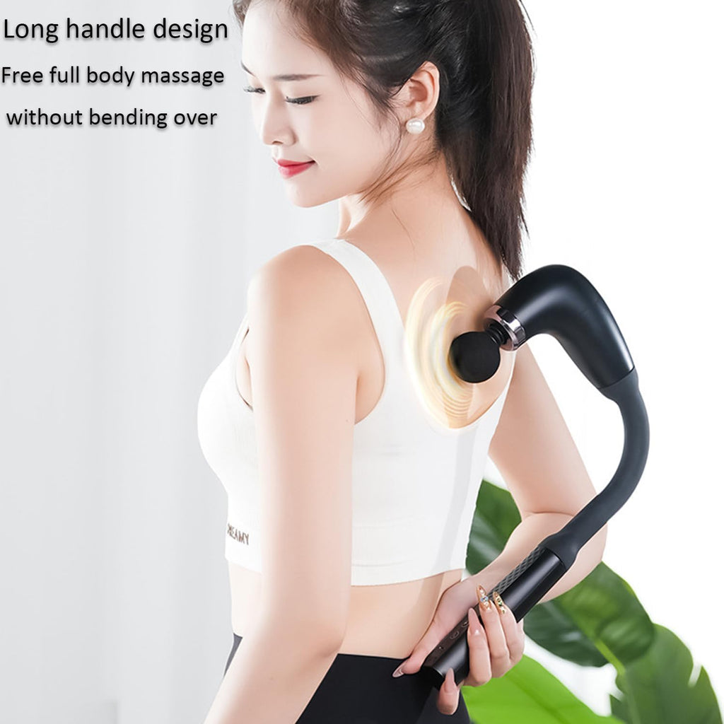 مسدس تدليك كهربائي لاسلكي قابل لإعادة الشحن للرقبة والظهر والخصر