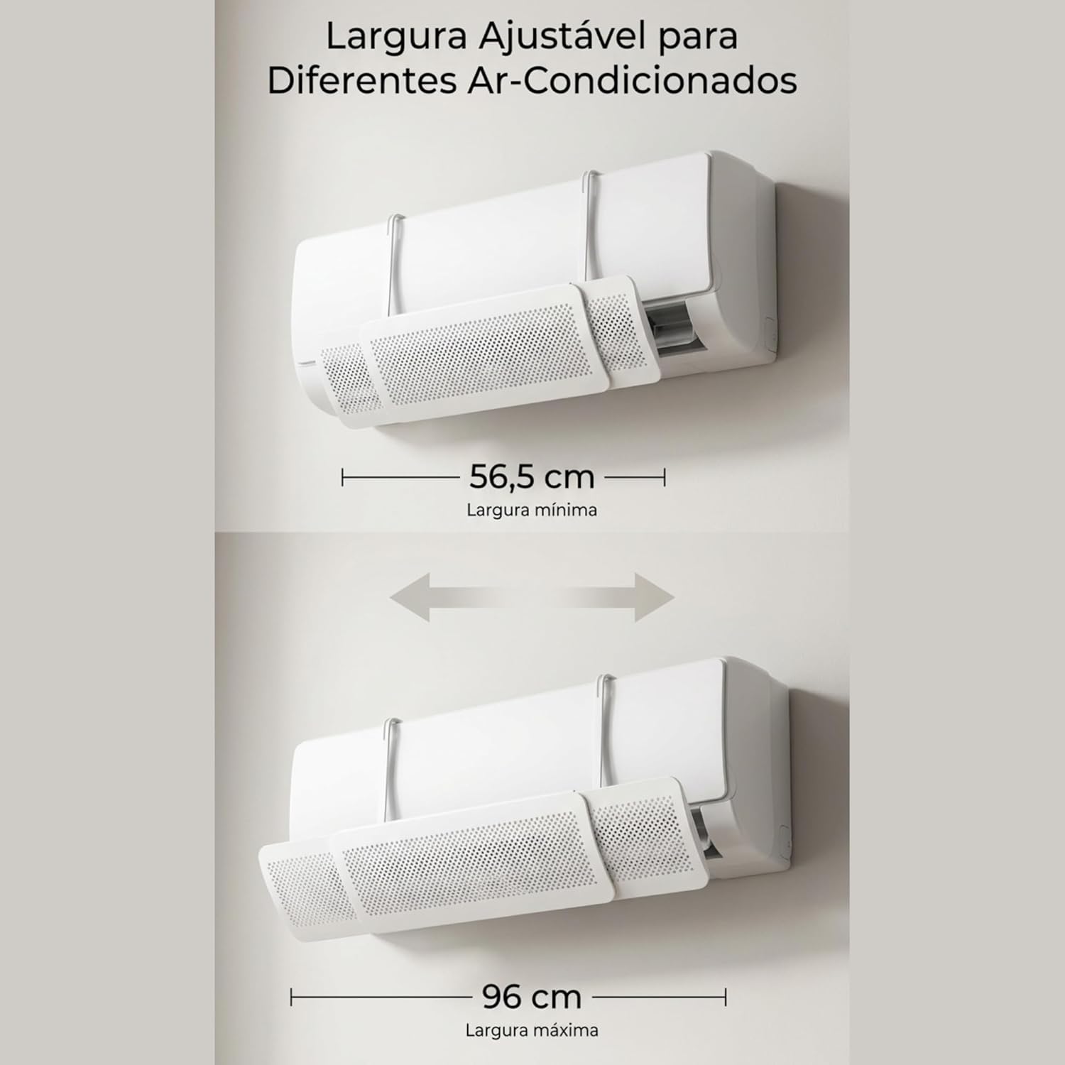 Retractable Air Vent Deflector,Universal Portable Air Conditioners Anti-Wind Baffles,Air Vent Anti Direct Blowing