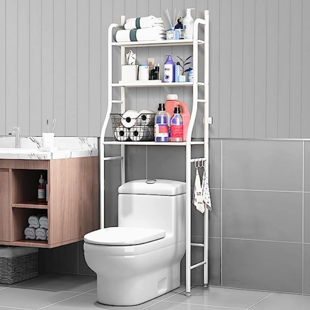 3 Shelf Bathroom Space Saver, Over The Toilet Rack