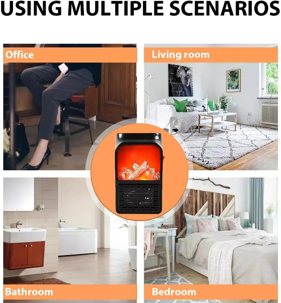 سخان مروحة سيراميك كهربائي صغير محمول بقوة 1000 واط