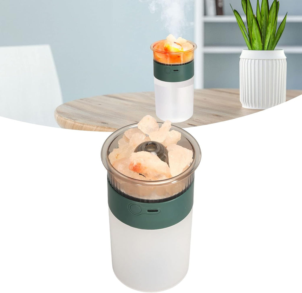 Rock Humidifier Fine Mist Colorful LED Lights Plug and Play Diffuser for Bedroom 250ml 5V 1A