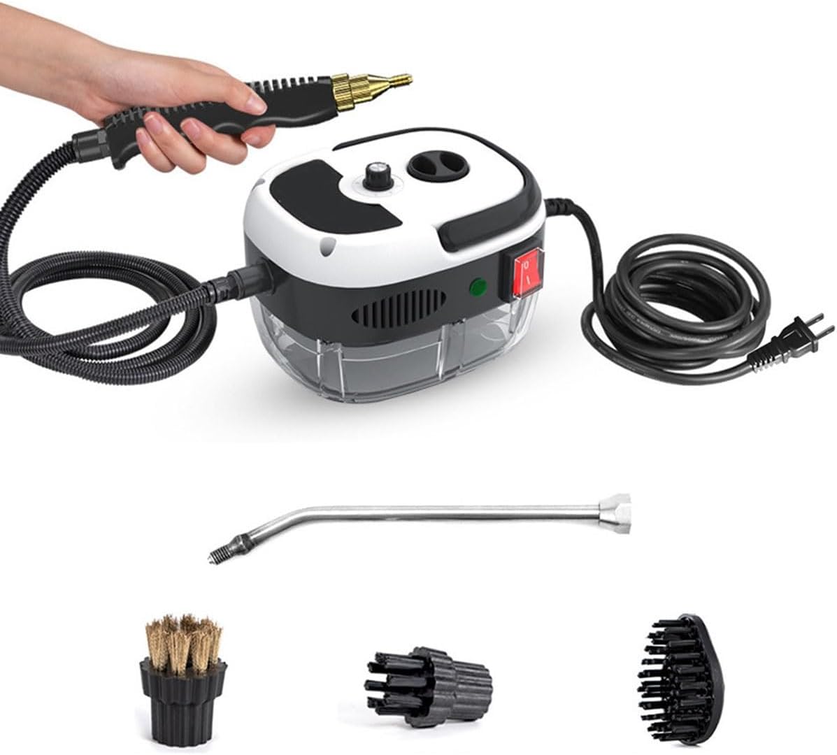 Steam Cleaner, 2500w Handheld High-Temperature Pressurized Steam Cleaner, Portable Steam Cleaner