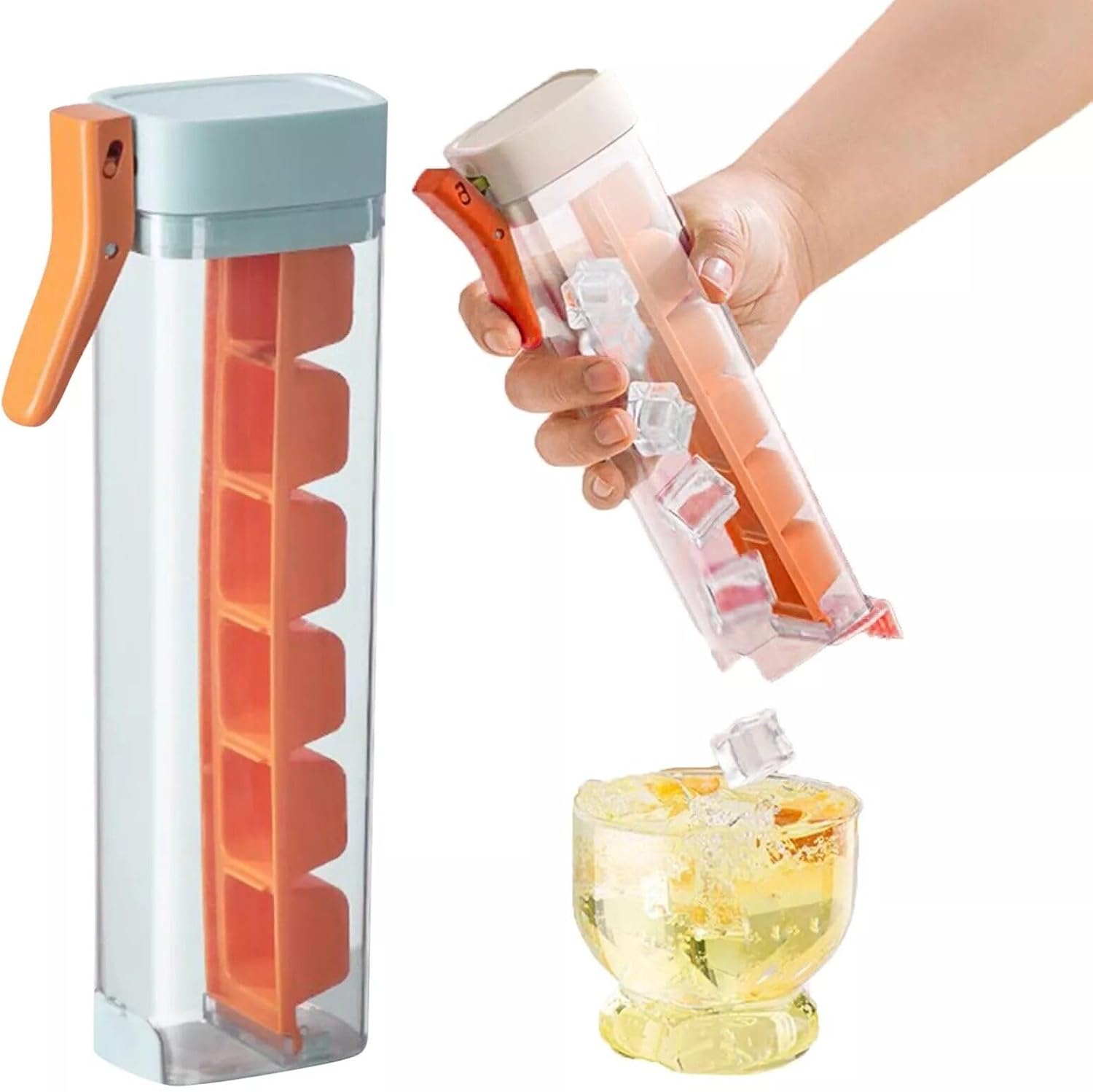 New Ice Cube Trays 6 Cells One Handed Deicing And Pressing The Ice Lattice