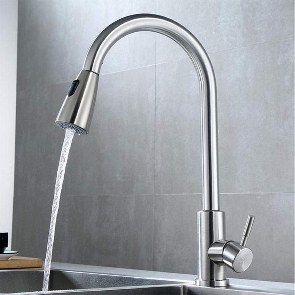 Stainless Steel Sink Pull-Out Telescopic Faucet
