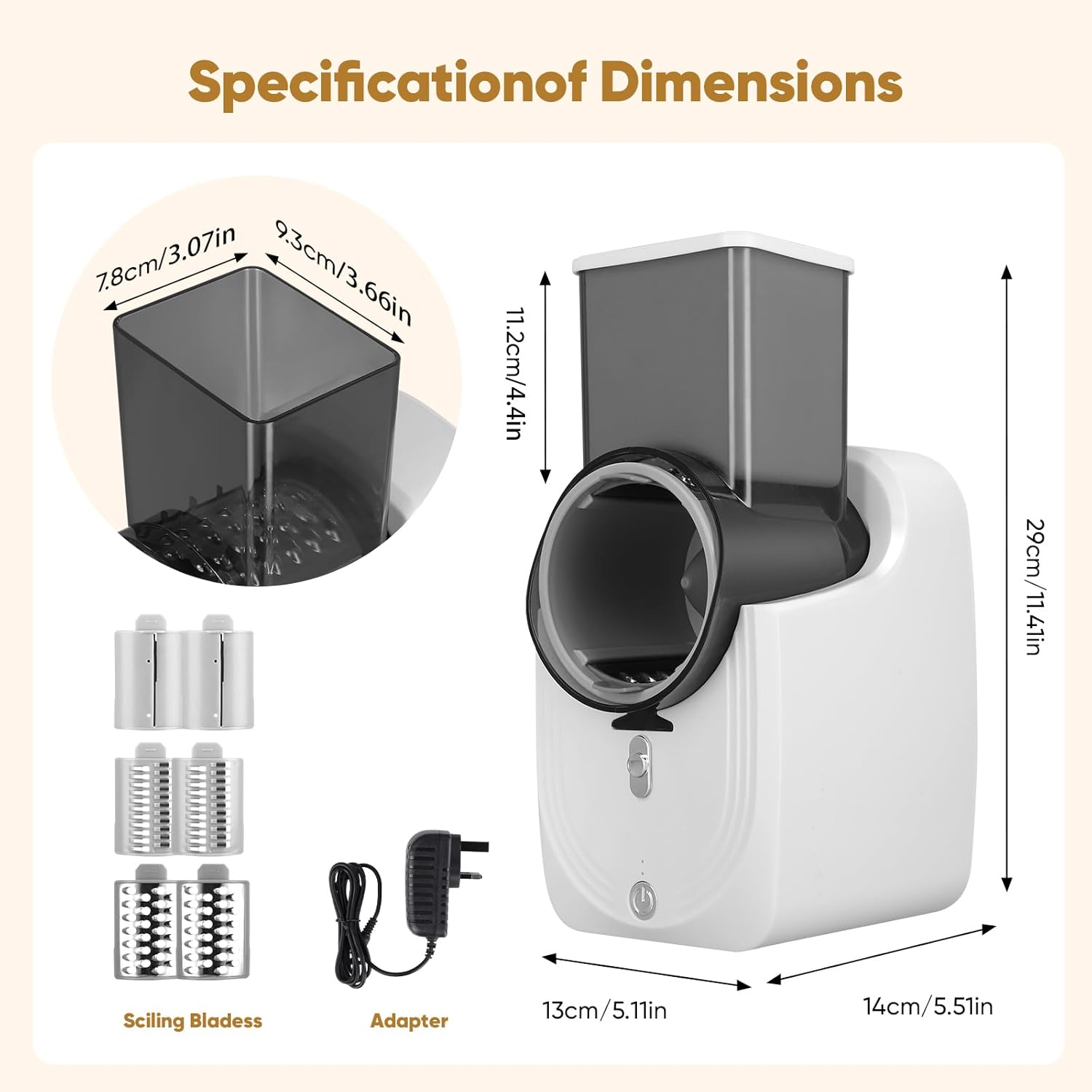 Electric vegetable fruit cutter slicer