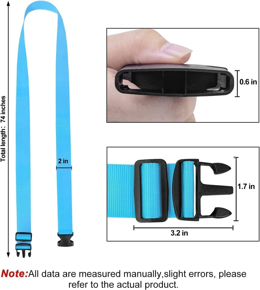 Adjustable Wide Luggage Straps Suitcase Belts 4pc