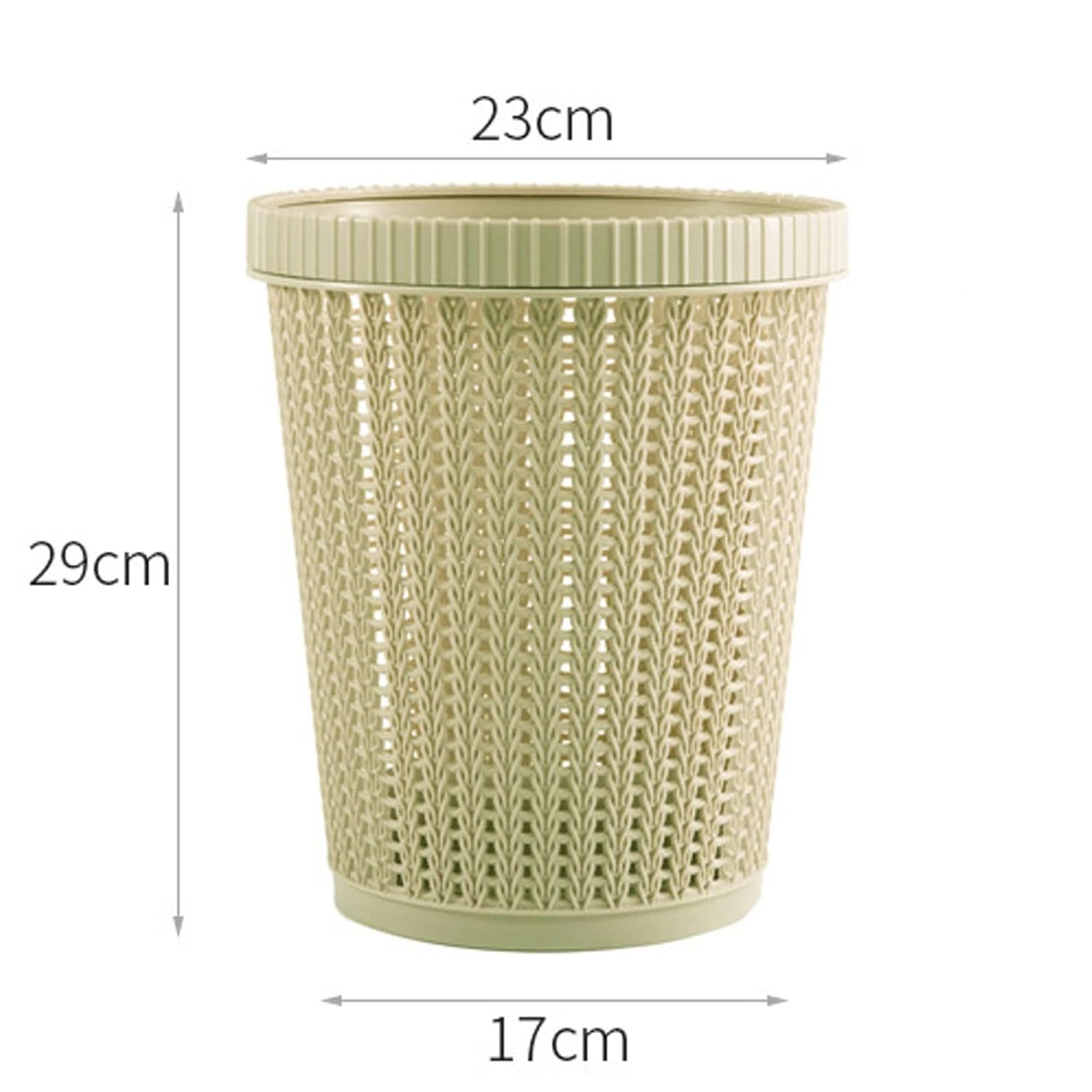Trash Can Basket Where Garbage Bag Placed At The Bottom