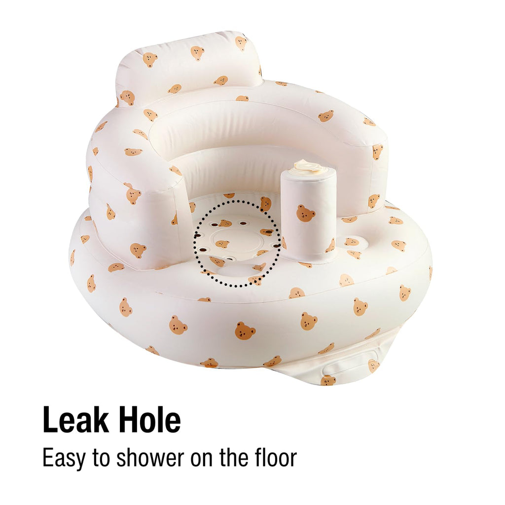 مقعد أطفال قابل للنفخ للأطفال من عمر 3 إلى 36 شهرًا، كرسي أطفال مزود بسياج