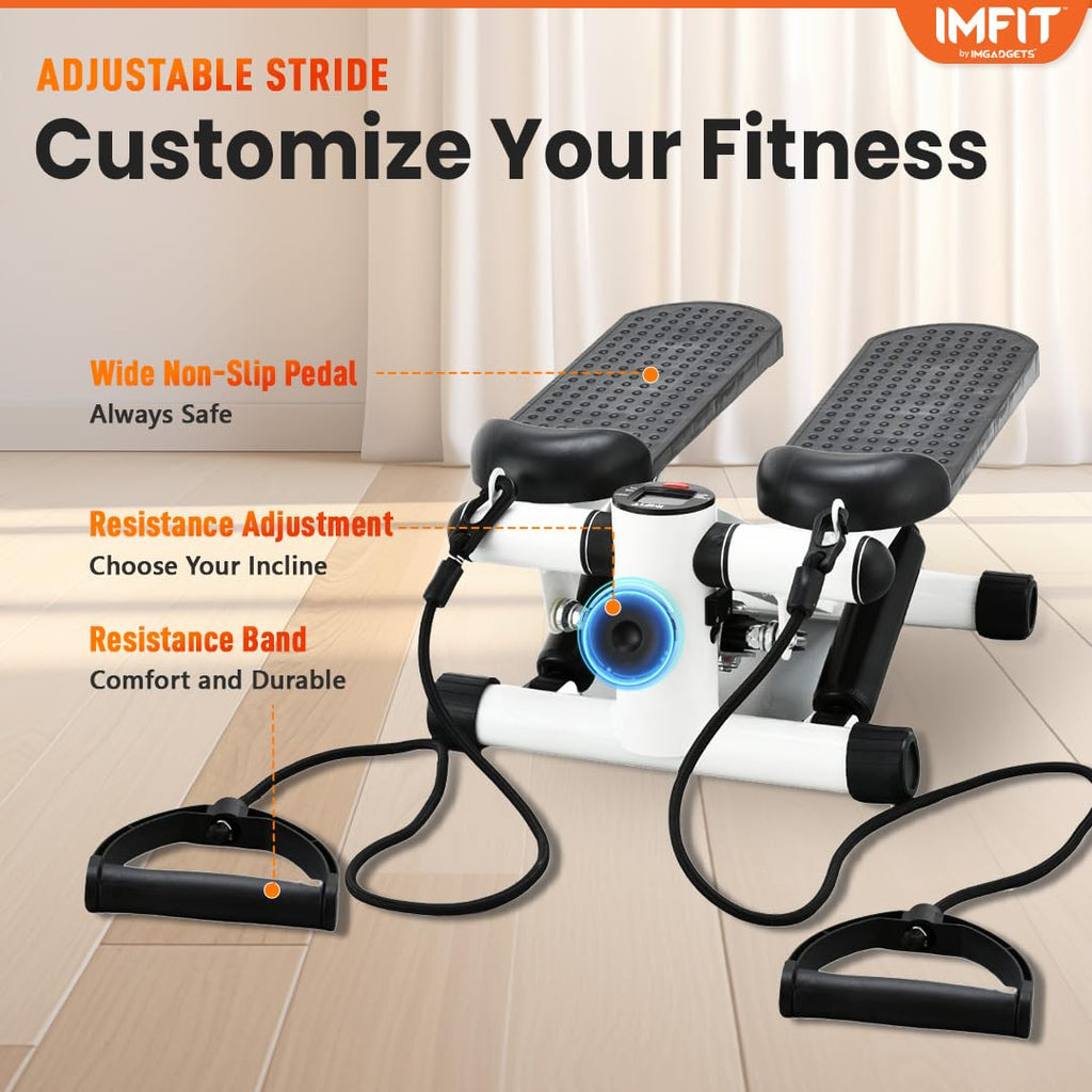 جهاز تمارين الخطوات، جهاز خطوات صغير مع حزام مقاومة