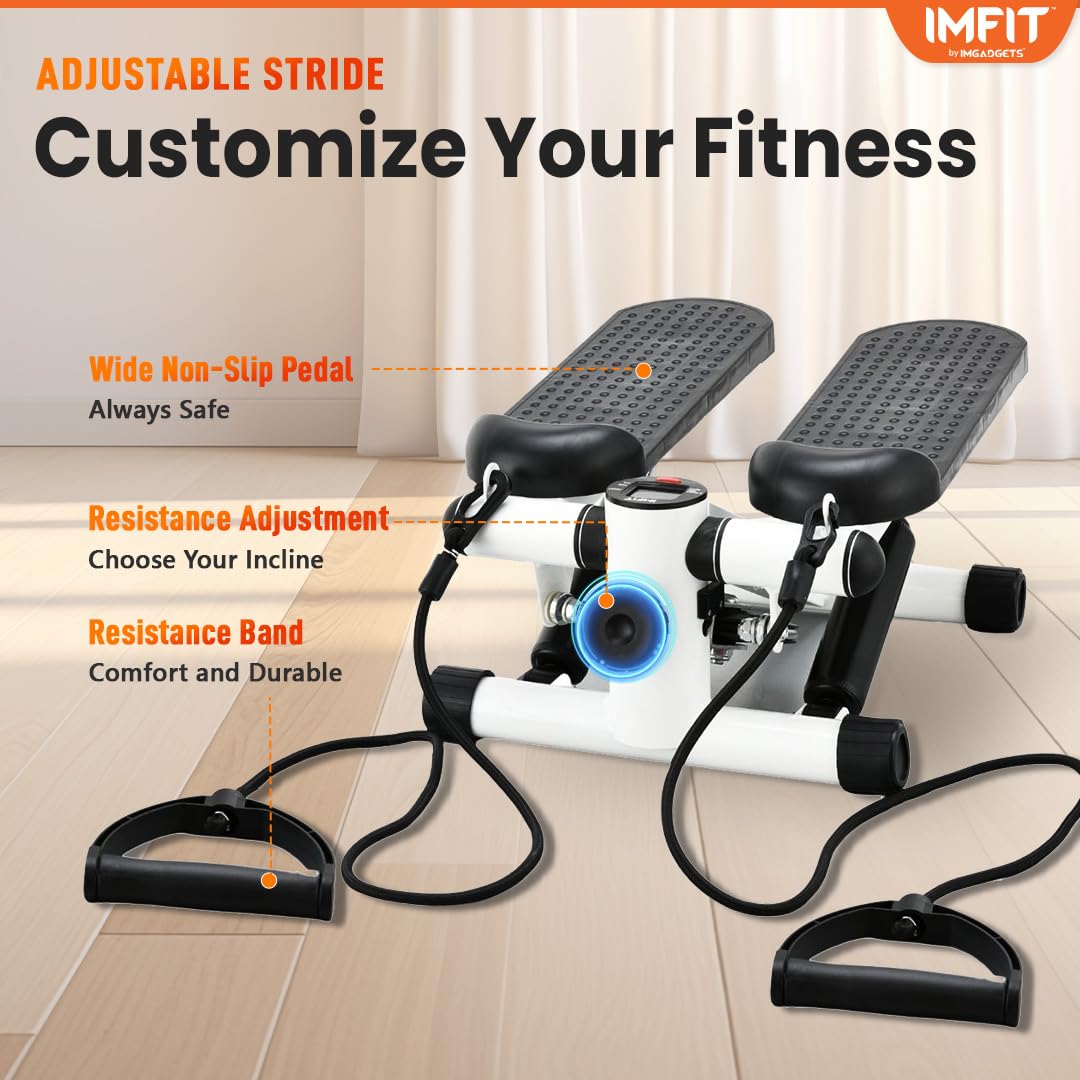 جهاز تمارين الخطوات، جهاز خطوات صغير مع حزام مقاومة