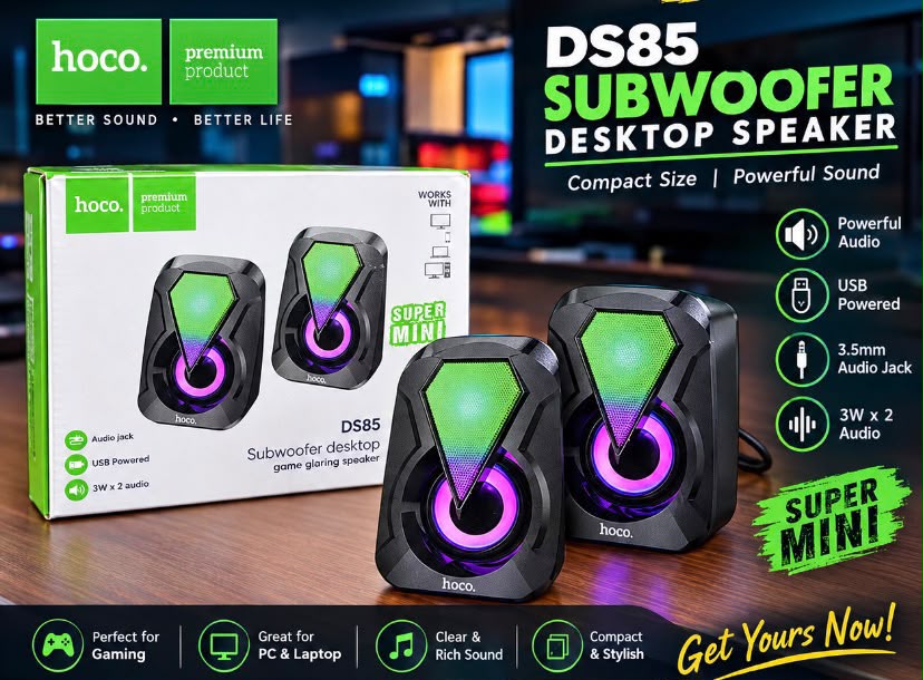 HOCO DS85 RGB Lights Mini Speaker 6W
