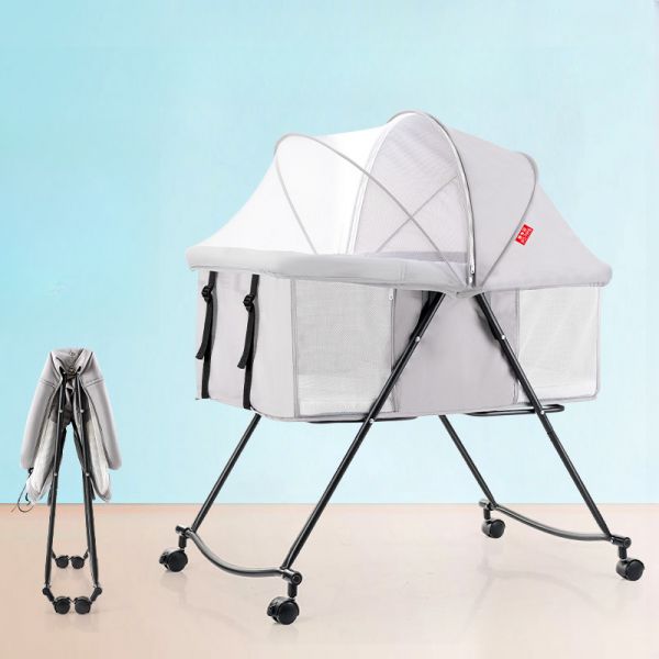 Portable Folding Newborn Infant Baby Sleeper Crib With Net